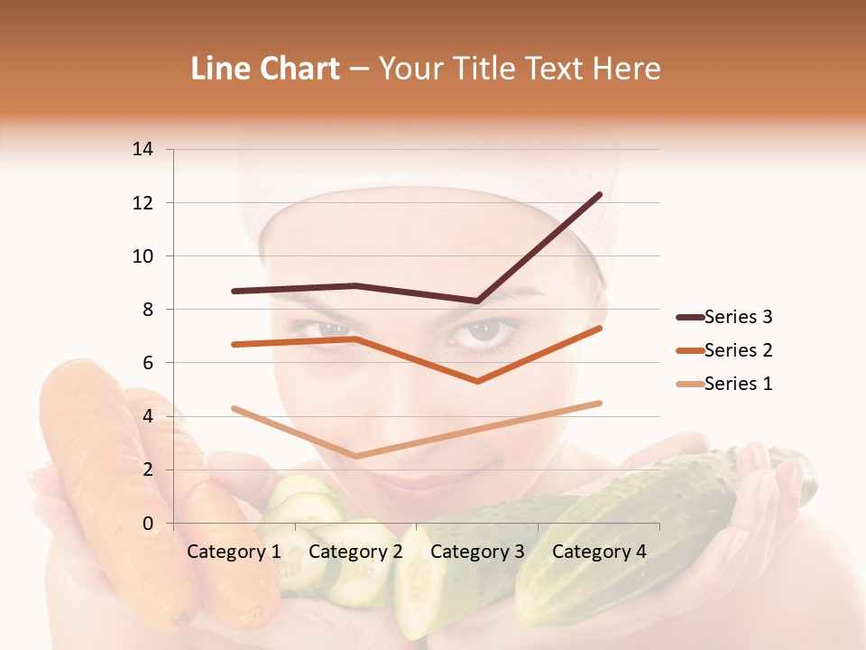 Massage Cucumber Woman PowerPoint Template