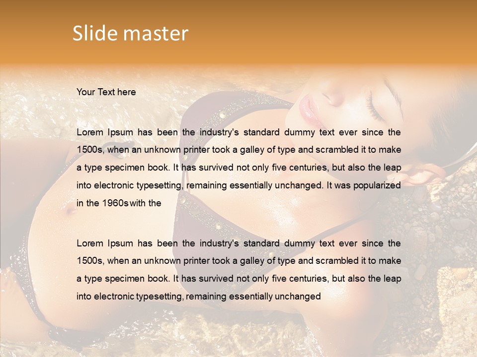 Pretty Island Summer PowerPoint Template