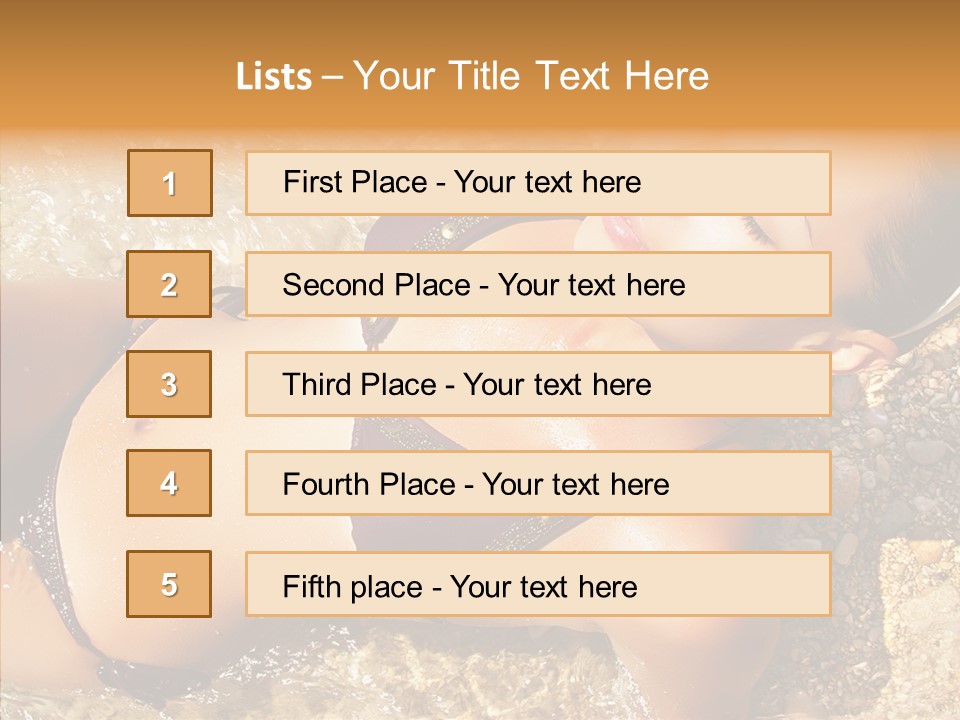 Pretty Island Summer PowerPoint Template