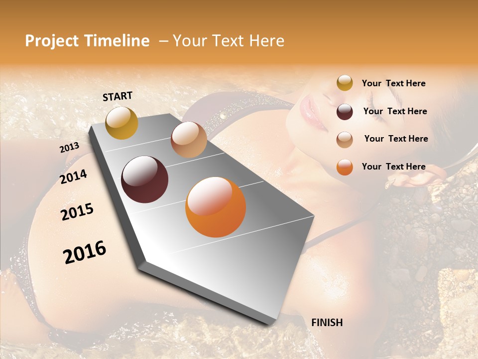 Pretty Island Summer PowerPoint Template