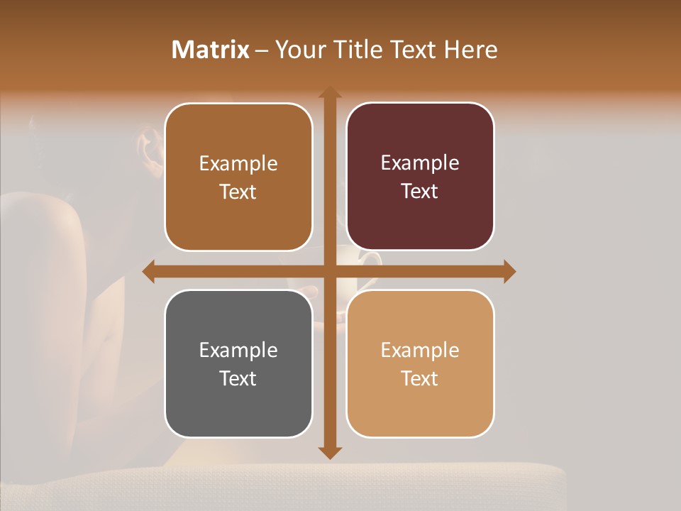 Female Dark Breakfast PowerPoint Template