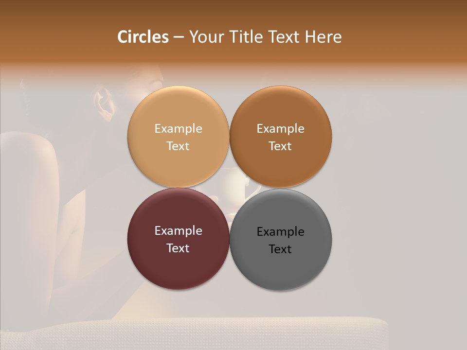 Female Dark Breakfast PowerPoint Template