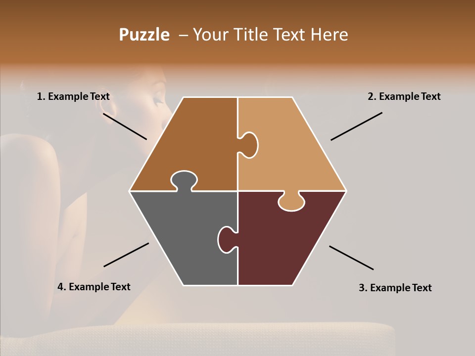 Female Dark Breakfast PowerPoint Template