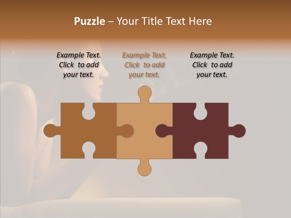 Female Dark Breakfast PowerPoint Template