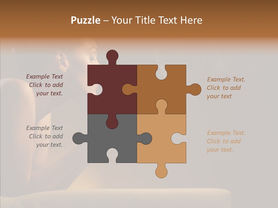 Female Dark Breakfast PowerPoint Template