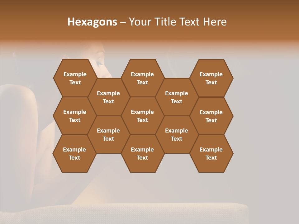 Female Dark Breakfast PowerPoint Template