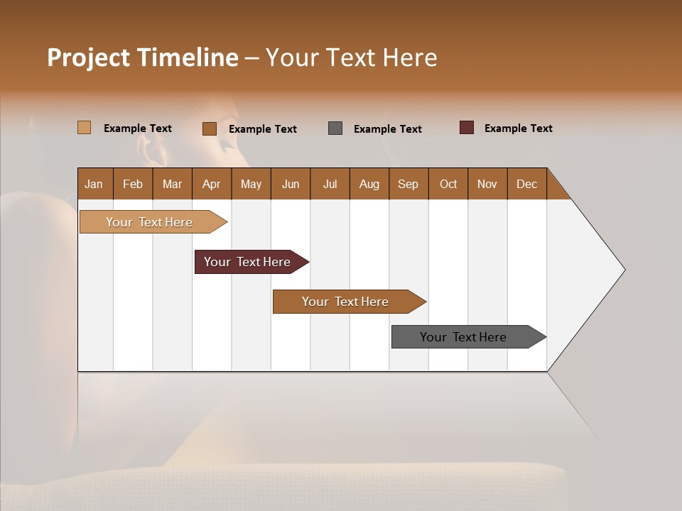 Female Dark Breakfast PowerPoint Template