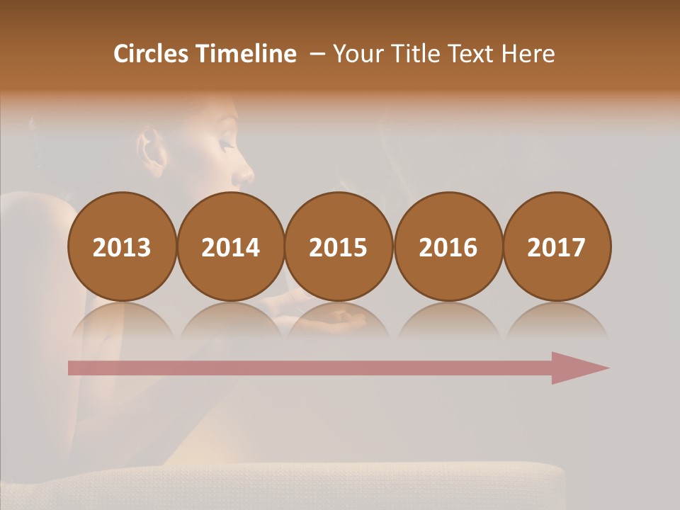 Female Dark Breakfast PowerPoint Template