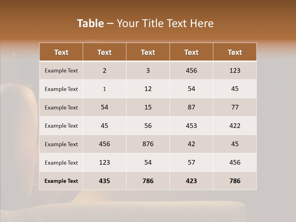 Female Dark Breakfast PowerPoint Template