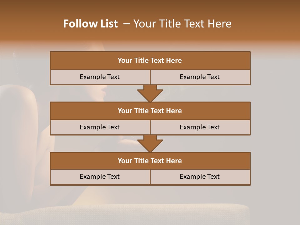 Female Dark Breakfast PowerPoint Template