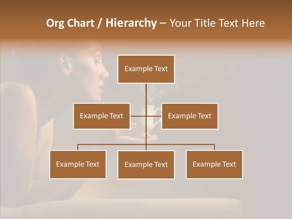 Female Dark Breakfast PowerPoint Template