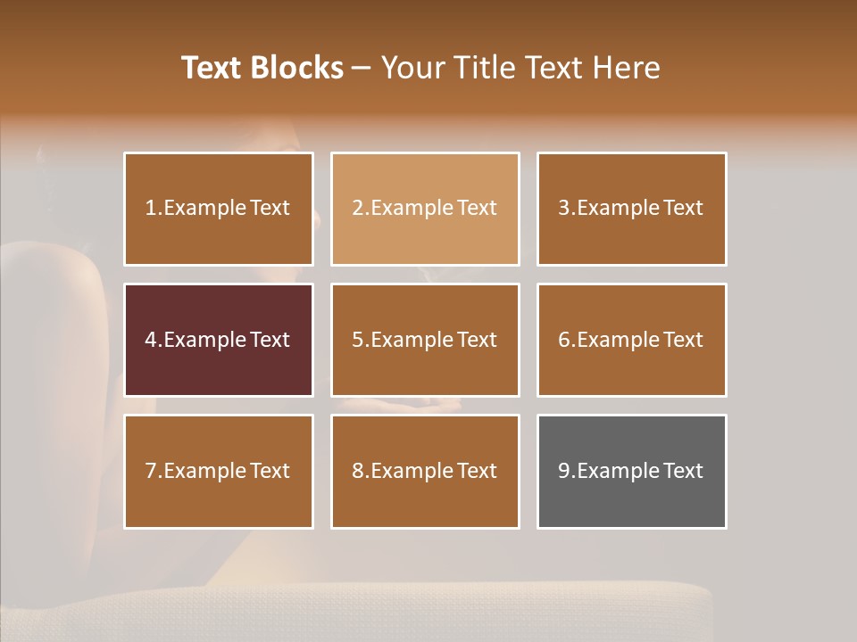 Female Dark Breakfast PowerPoint Template