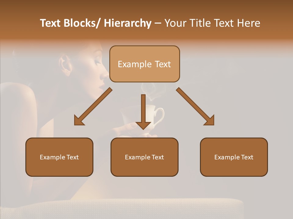 Female Dark Breakfast PowerPoint Template