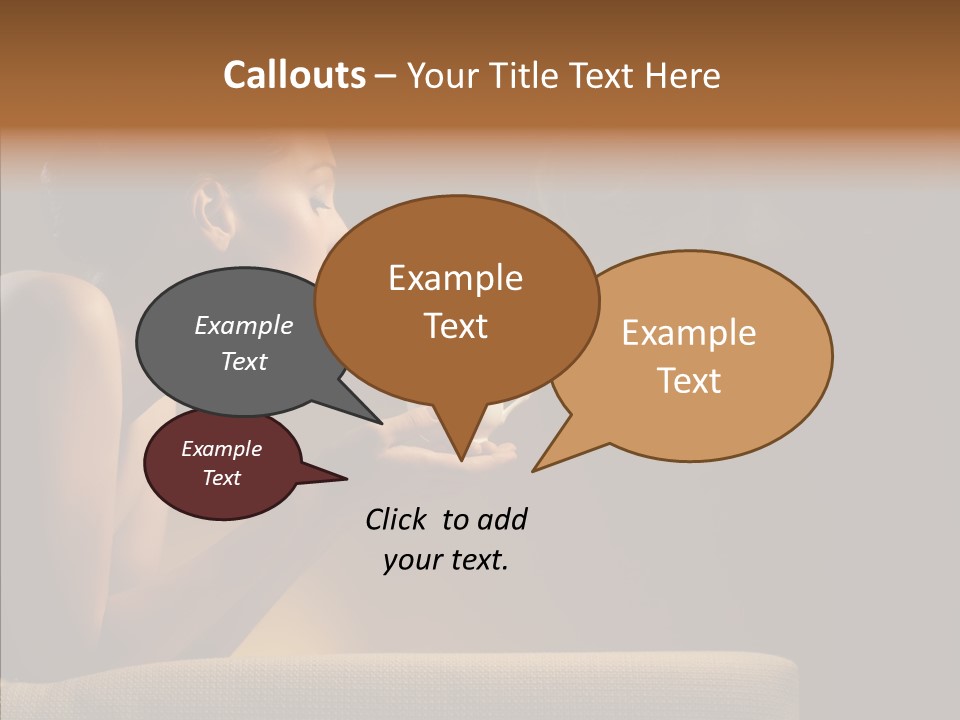 Female Dark Breakfast PowerPoint Template