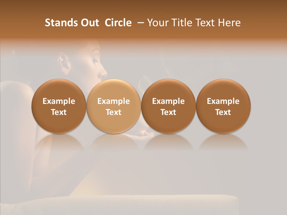 Female Dark Breakfast PowerPoint Template