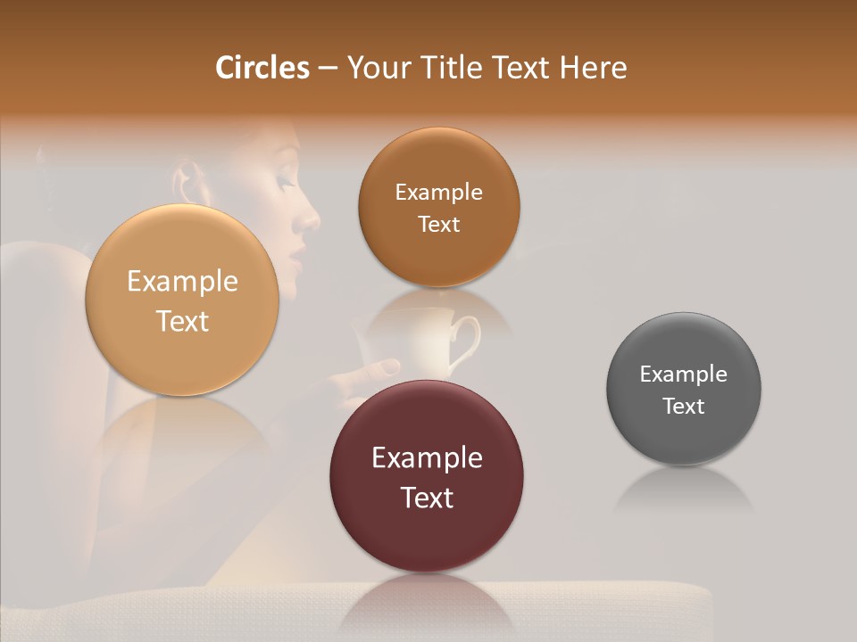 Female Dark Breakfast PowerPoint Template