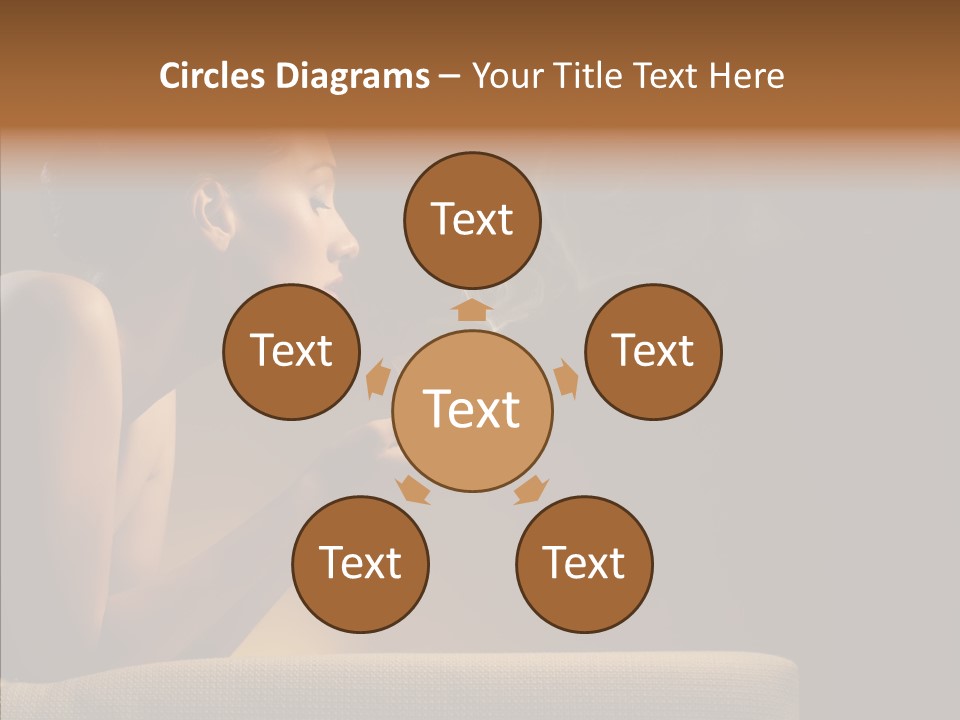 Female Dark Breakfast PowerPoint Template