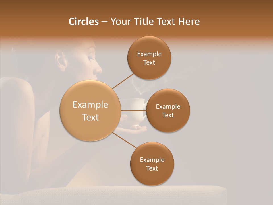 Female Dark Breakfast PowerPoint Template