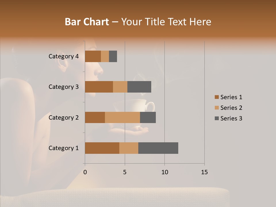 Female Dark Breakfast PowerPoint Template
