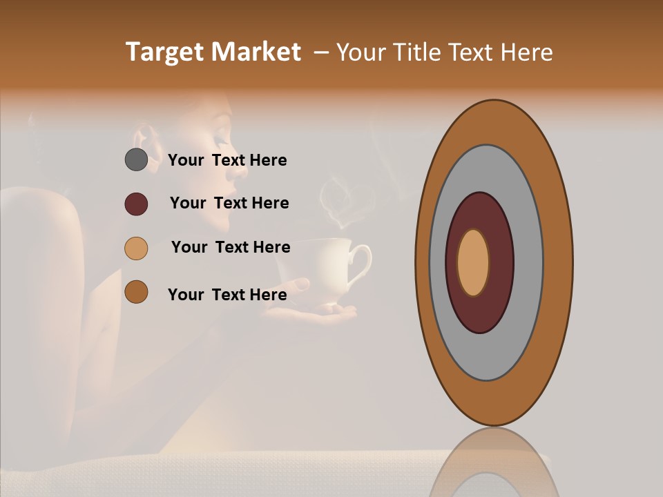 Female Dark Breakfast PowerPoint Template