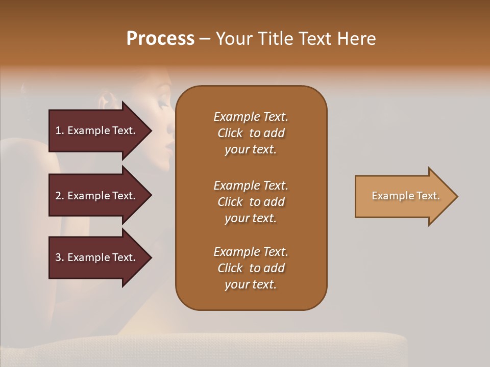 Female Dark Breakfast PowerPoint Template
