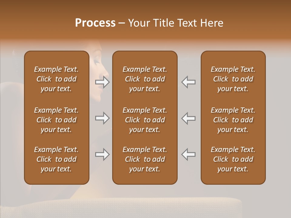 Female Dark Breakfast PowerPoint Template