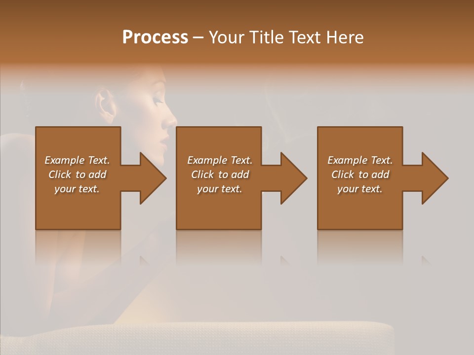 Female Dark Breakfast PowerPoint Template