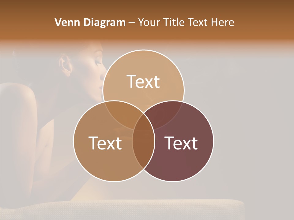 Female Dark Breakfast PowerPoint Template