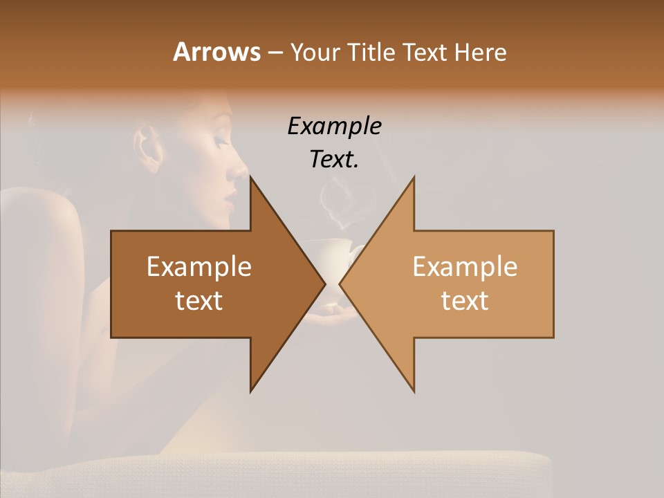 Female Dark Breakfast PowerPoint Template