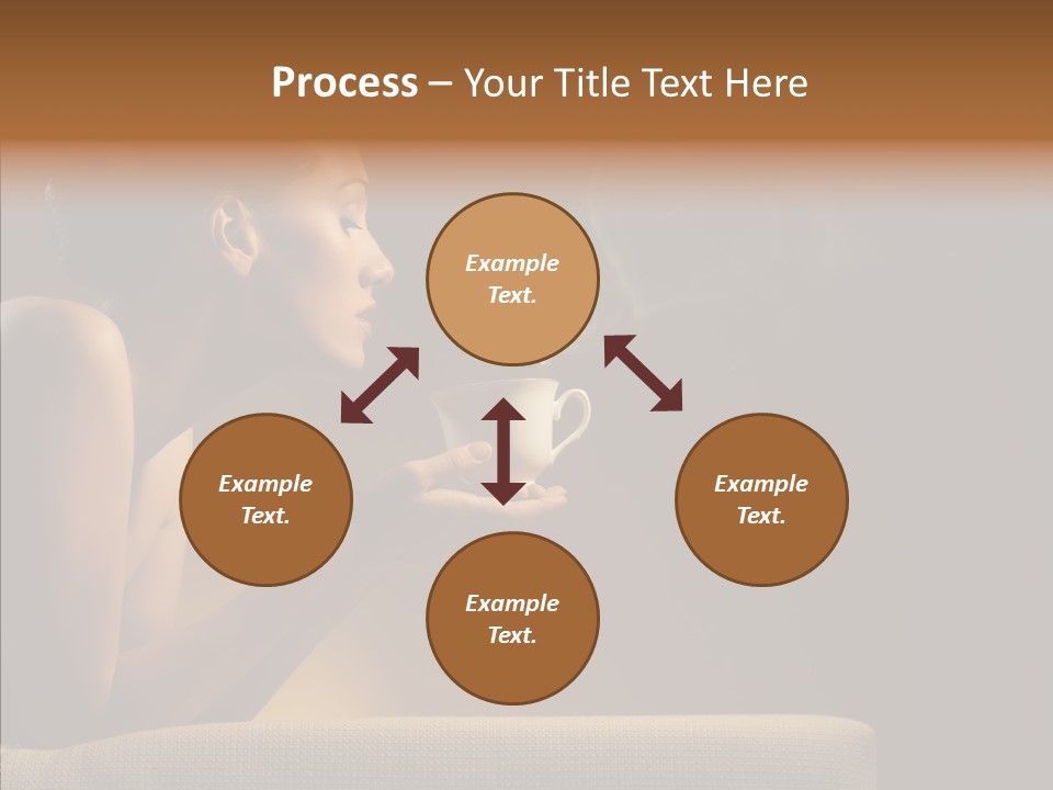 Female Dark Breakfast PowerPoint Template