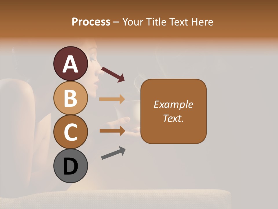 Female Dark Breakfast PowerPoint Template