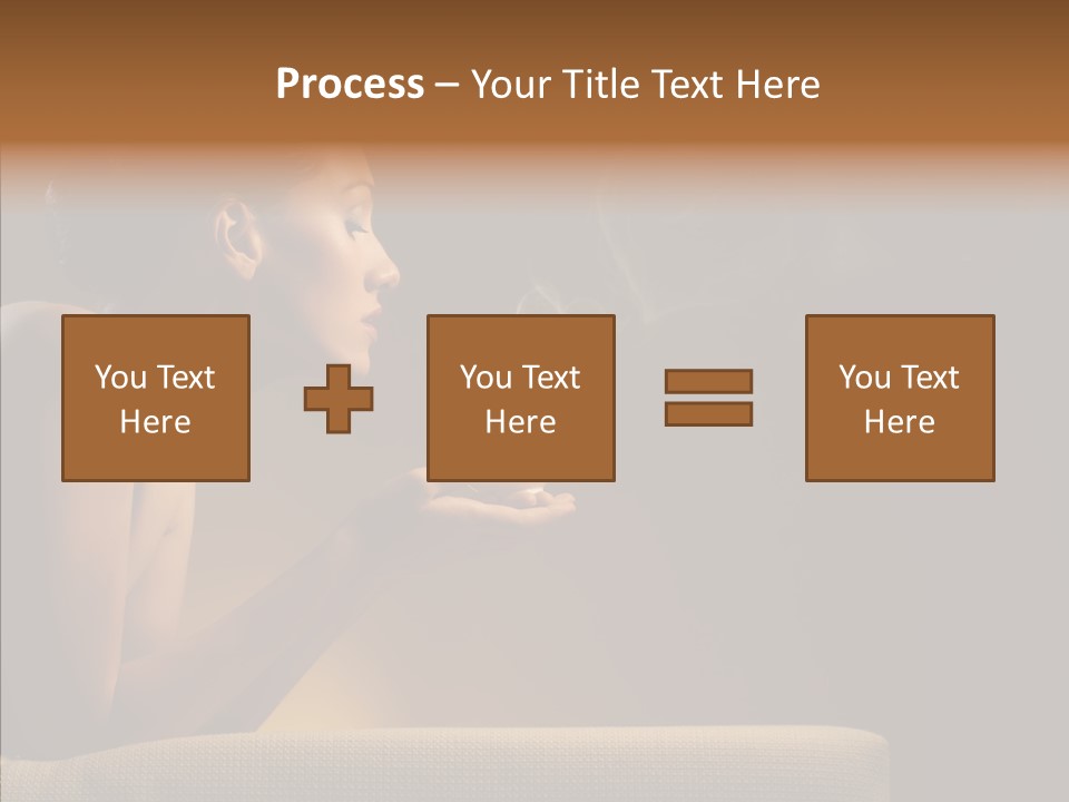 Female Dark Breakfast PowerPoint Template