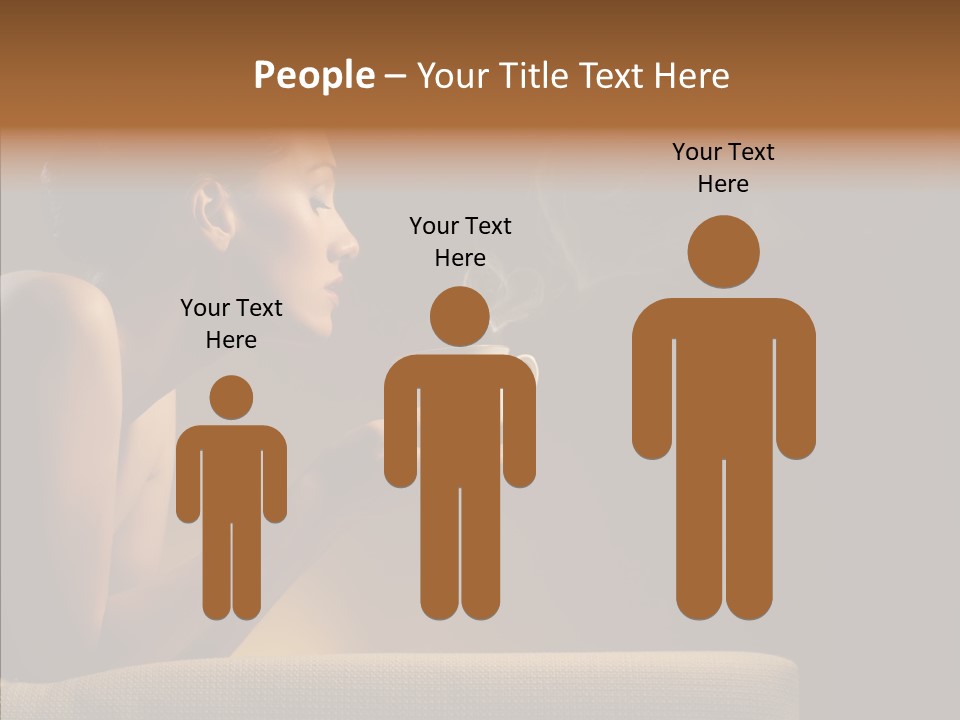 Female Dark Breakfast PowerPoint Template