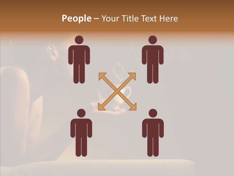 Female Dark Breakfast PowerPoint Template