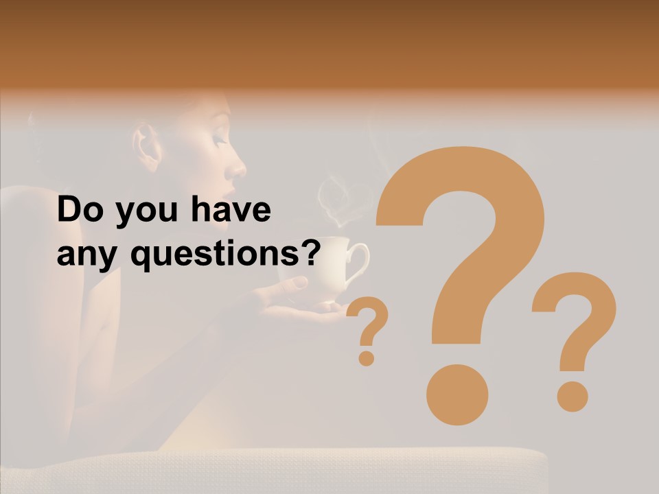 Female Dark Breakfast PowerPoint Template