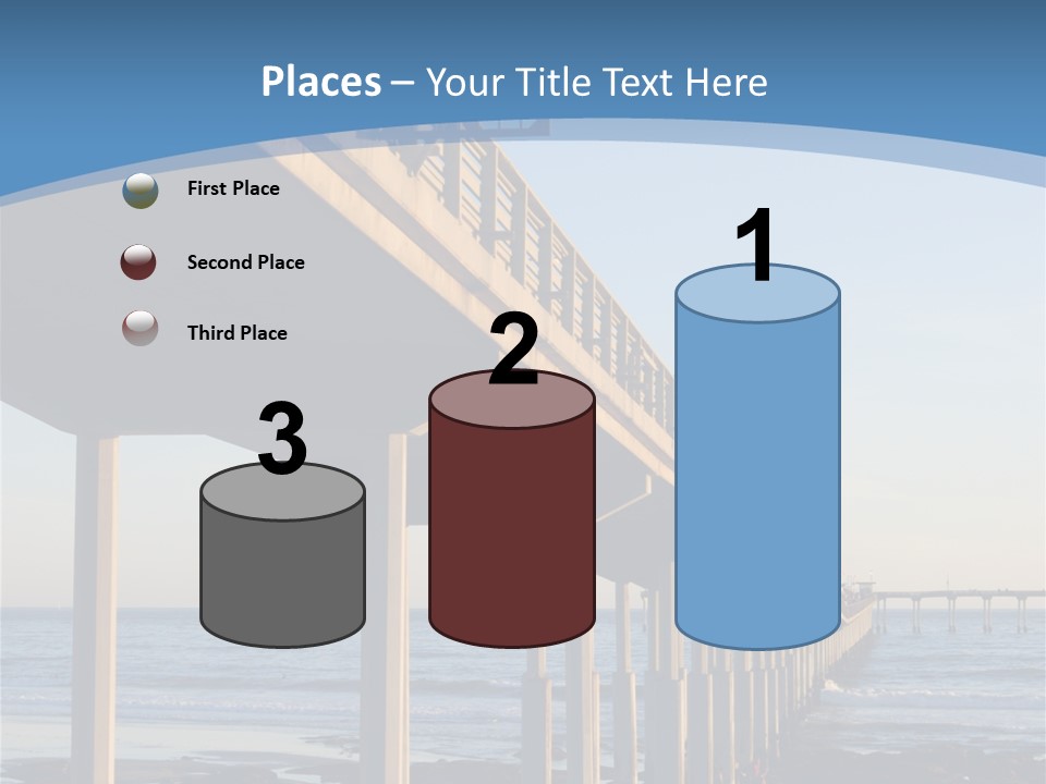 California Low Blue PowerPoint Template