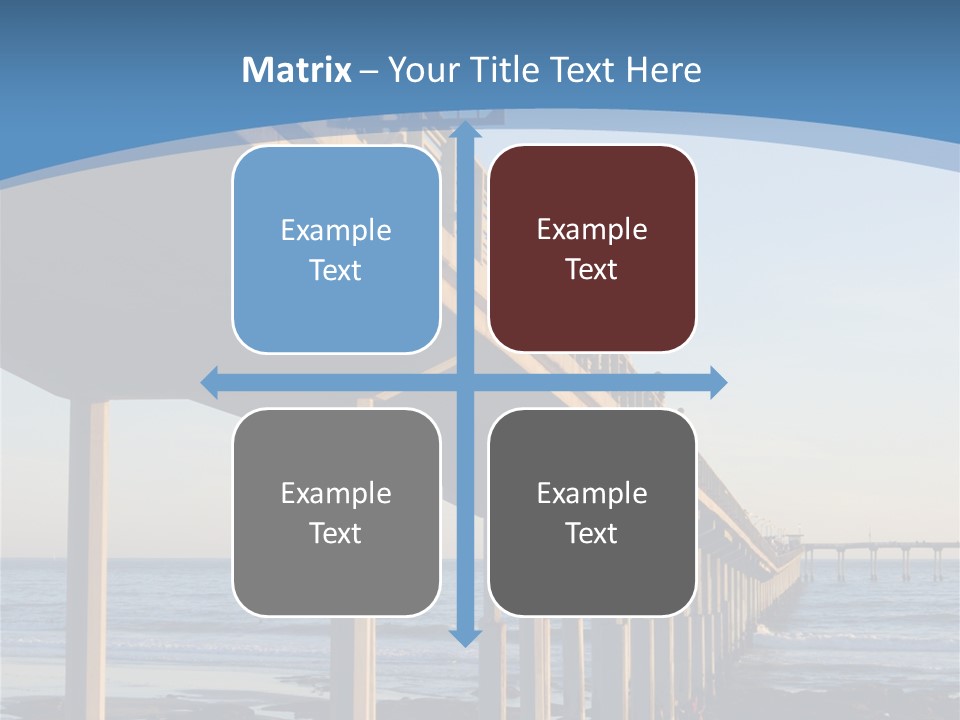 California Low Blue PowerPoint Template