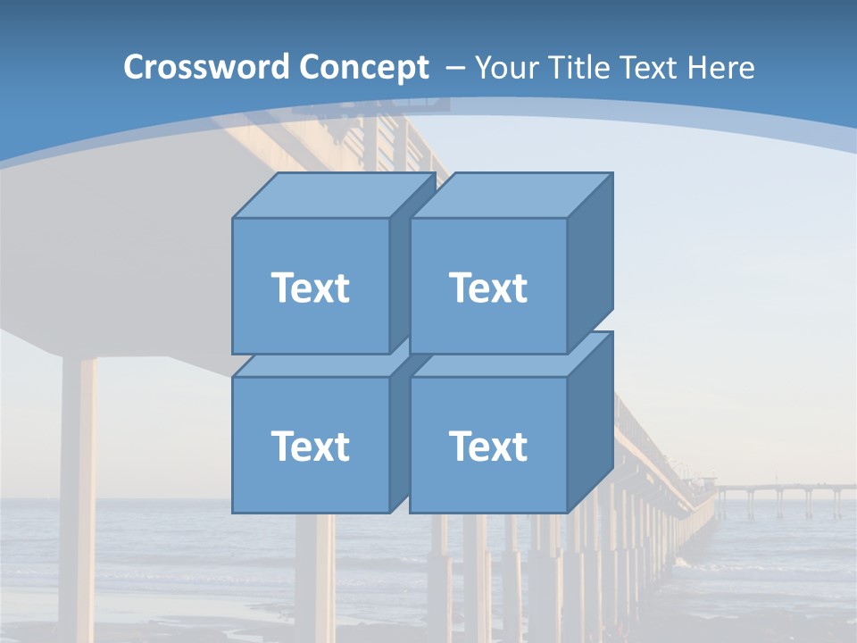 California Low Blue PowerPoint Template