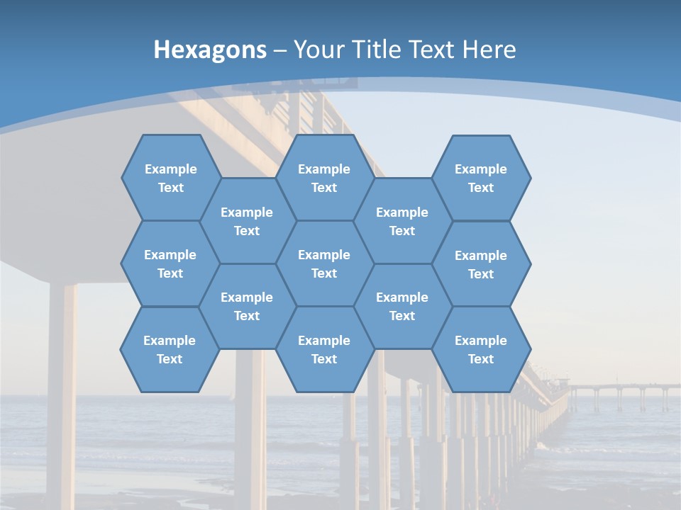 California Low Blue PowerPoint Template