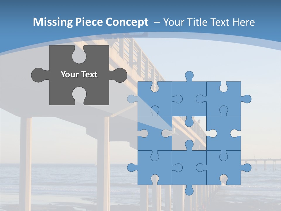 California Low Blue PowerPoint Template