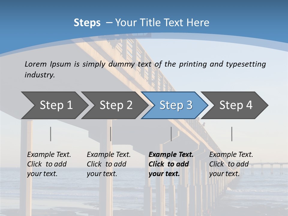 California Low Blue PowerPoint Template