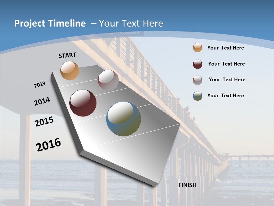 California Low Blue PowerPoint Template