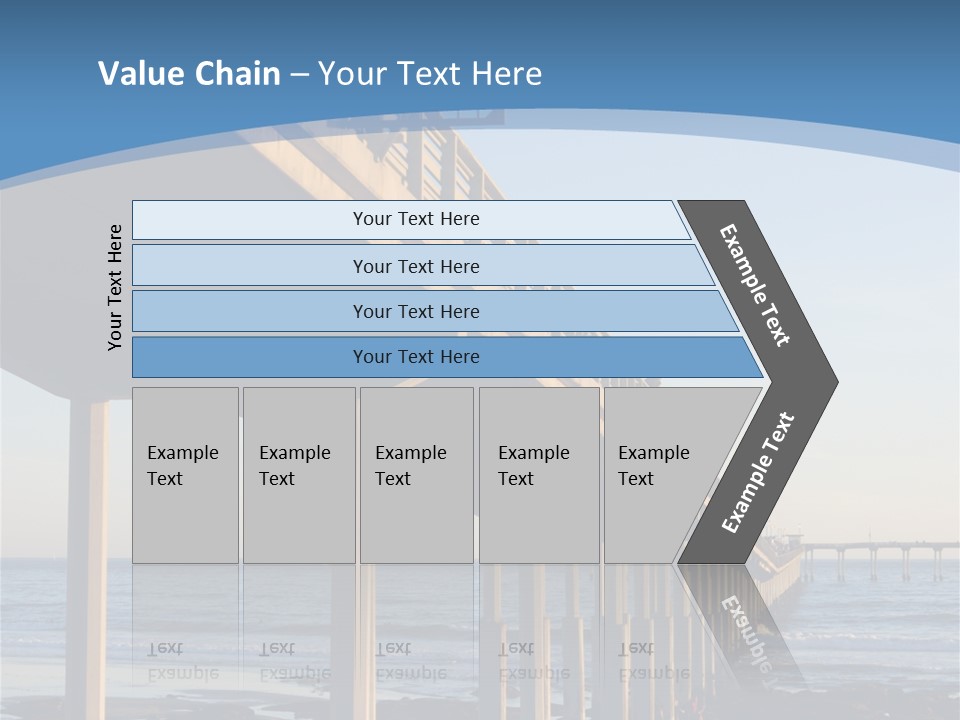 California Low Blue PowerPoint Template
