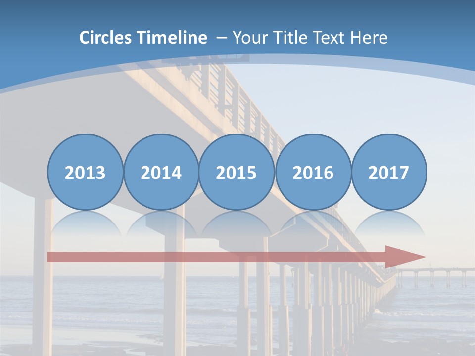 California Low Blue PowerPoint Template