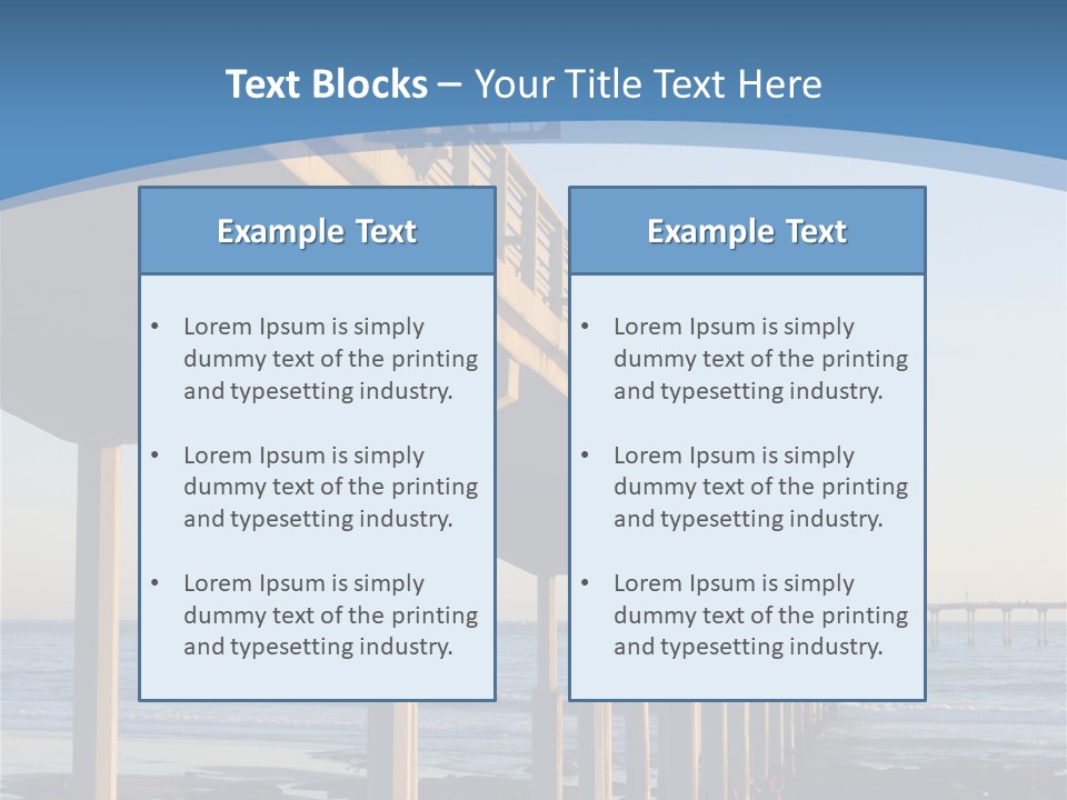 California Low Blue PowerPoint Template