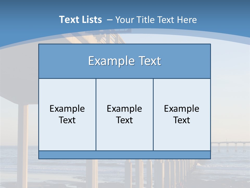 California Low Blue PowerPoint Template