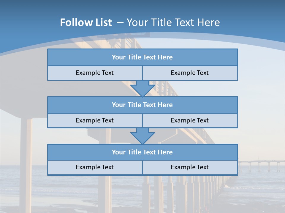 California Low Blue PowerPoint Template