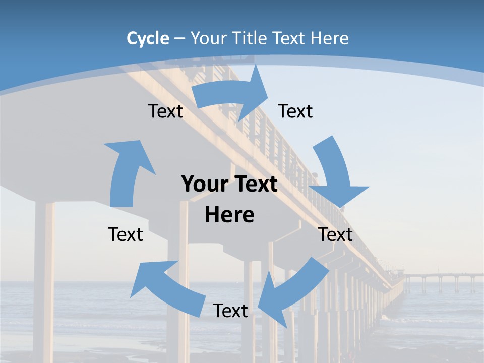 California Low Blue PowerPoint Template