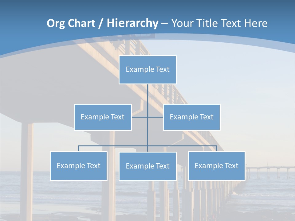 California Low Blue PowerPoint Template