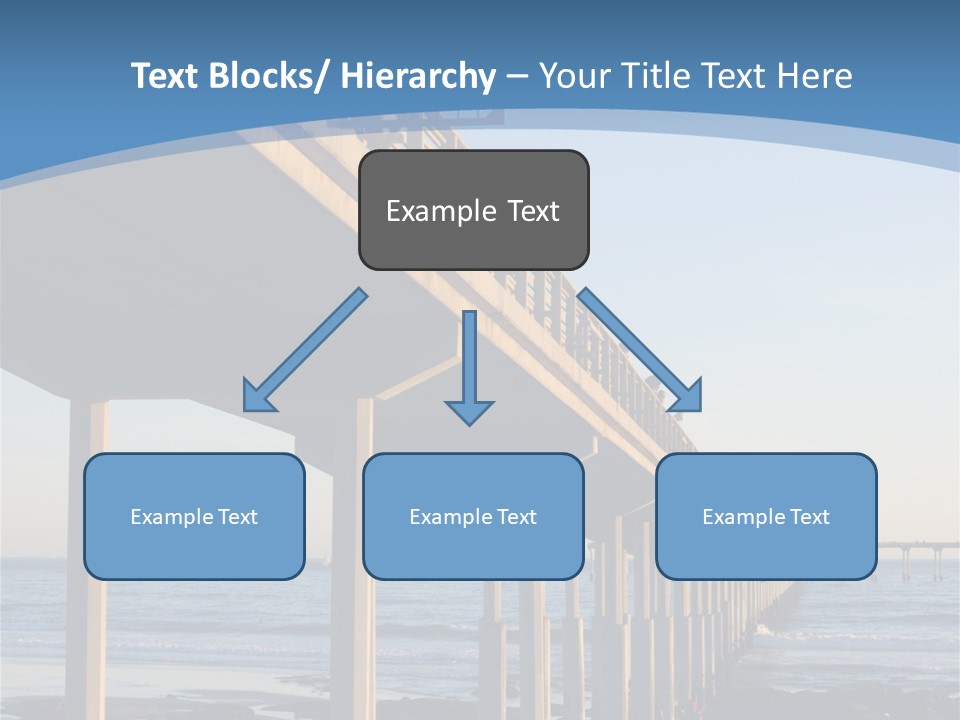 California Low Blue PowerPoint Template